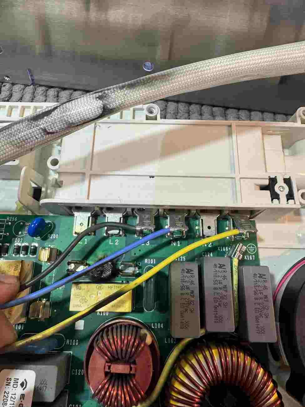 Appliance wiring connections repaired and tested