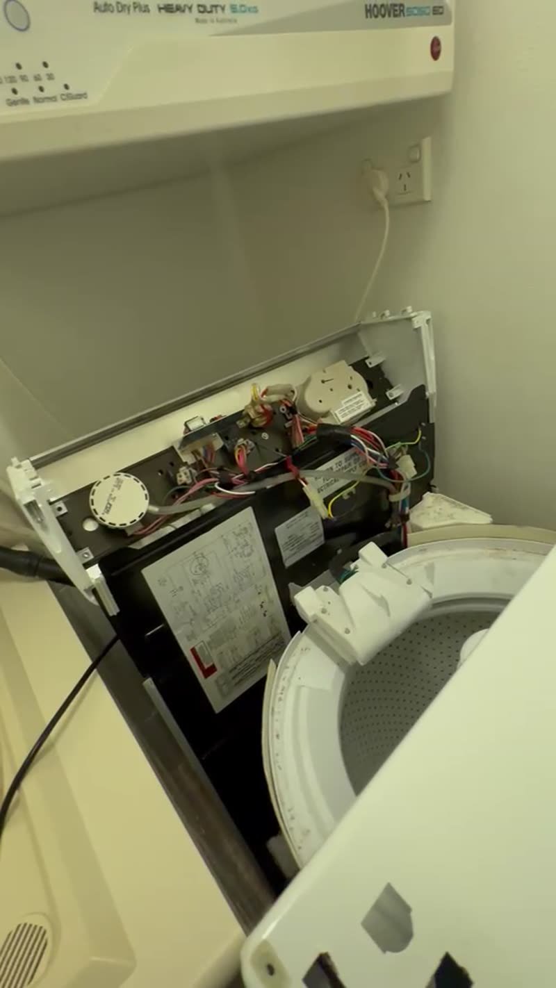 Video of an appliance diagnosis and repair